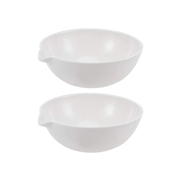 Prato de evaporação de porcelana 60ml 100ml 125ml 200ml usado em laboratório de química