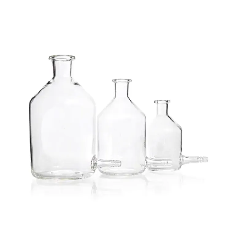 Borosilicate Glass 2500ml 5000ml Aspirator Bottle With Outlet For Tubing