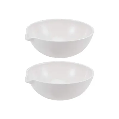 Prato de evaporação de porcelana 60ml 100ml 125ml 200ml usado em laboratório de química