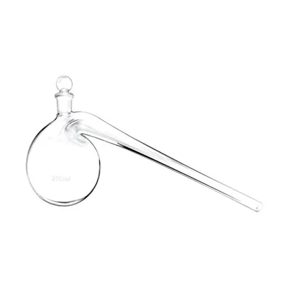 Qual é a eficiência de transferência de calor de um frasco de vidro em ebulição?